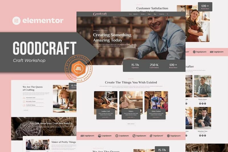 Goodcraft – Craft Workshop Elementor Template Kit