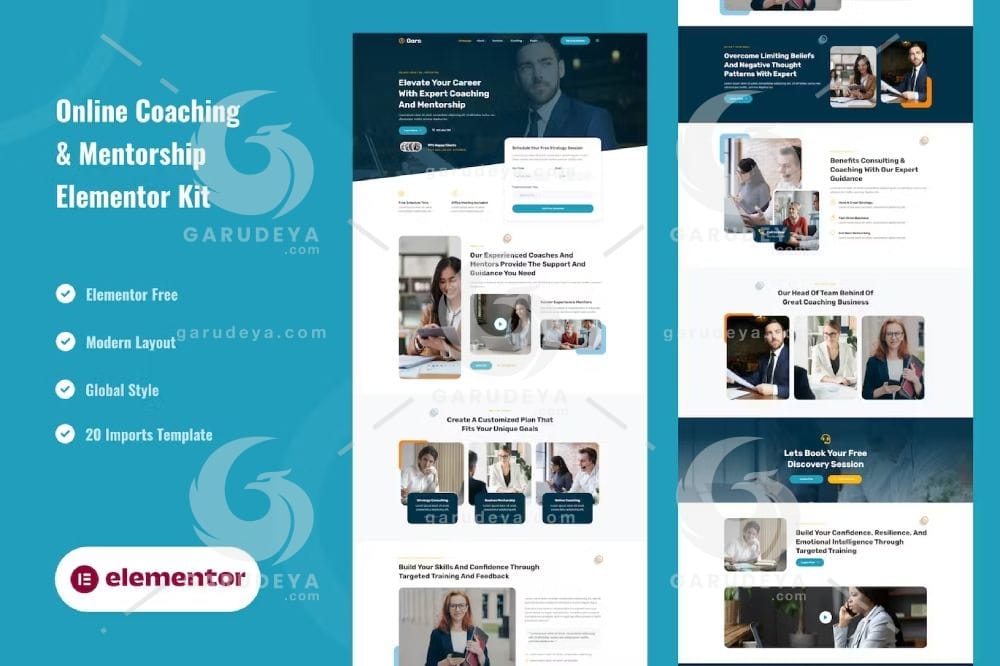 Goro - Online Coaching & Mentorship Elementor Template Kit