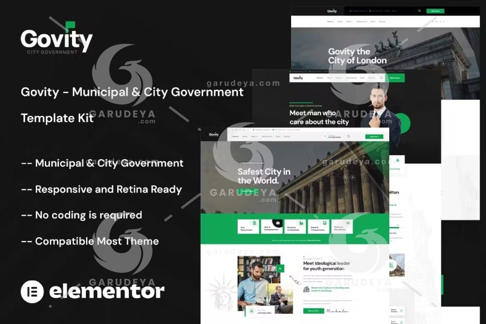 Govity – Municipal & Government Elementor Template Kit