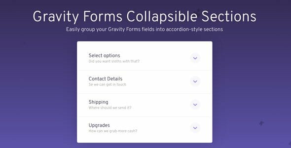 Gravity Forms Collapsible Sections Add-On