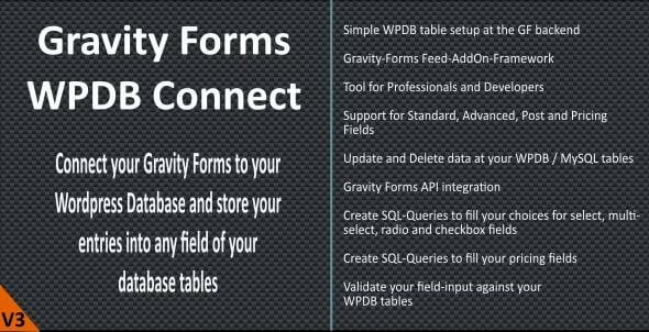 Gravity Forms – WPDB / MySQL Connect