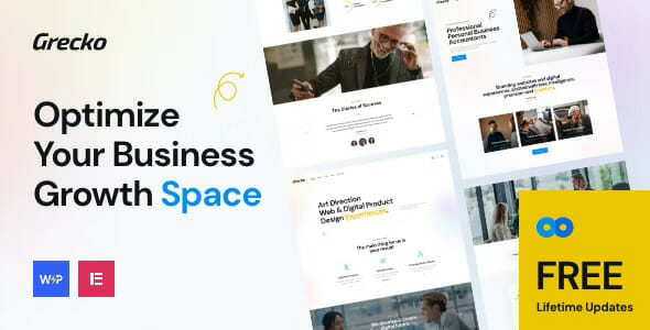 Grecko Multipurpose Business WordPress Theme with Clean Design