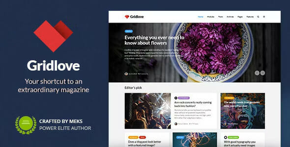 Gridlove – News Portal & Magazine WordPress Theme