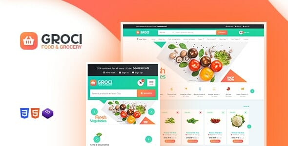 Groci - Organic Food and Grocery Market WordPress Theme