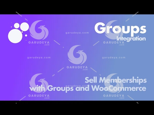 Groups Integration for WooCommerce