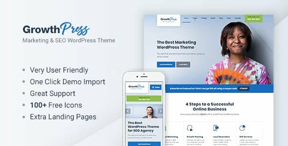 GrowthPress – Marketing and SEO WordPress Theme