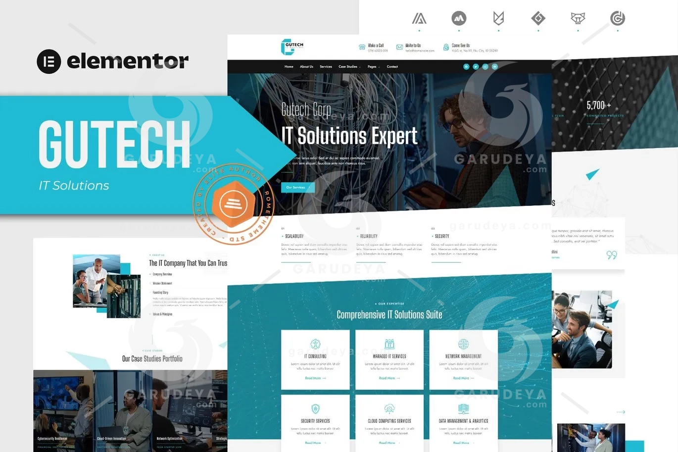 Gutech – IT Solutions Elementor Template Kit