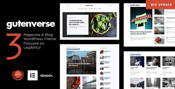 GutenVerse – Magazine and Blog Theme