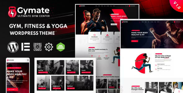 Gymat – Fitness and Gym WordPress Theme