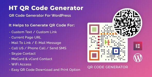 HT QR Code Generator for WordPress