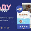 Happy Baby Nanny & Babysitting Services Children WordPress Theme