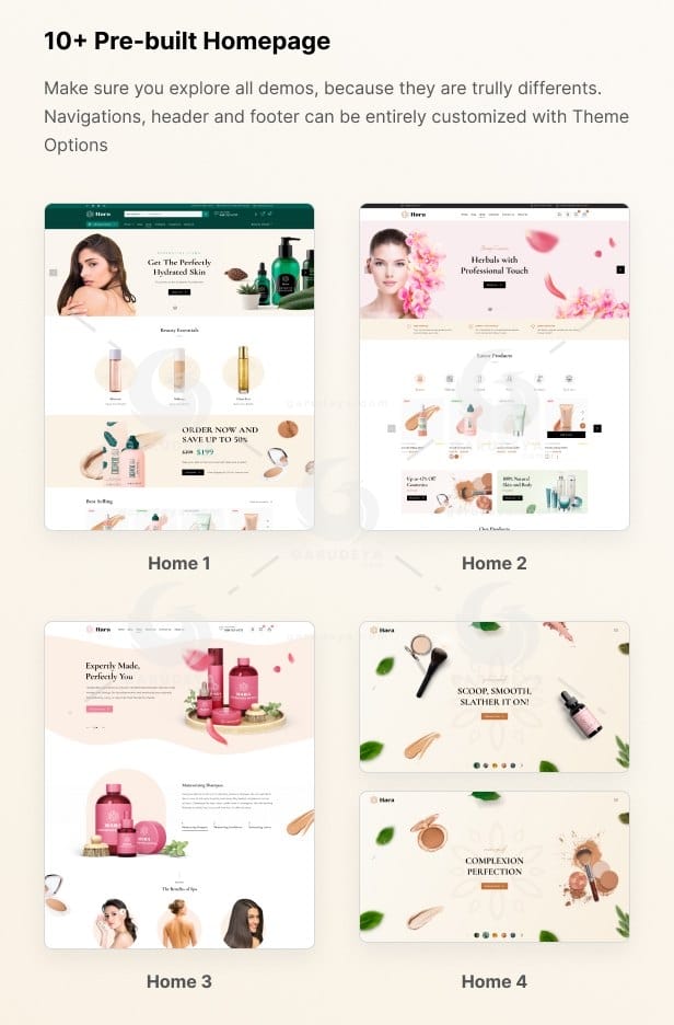 Hara - Beauty and Cosmetics Shop WooCommerce Theme demo