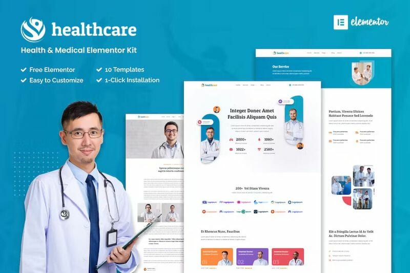 Healthcare – Health & Medical Elementor Template Kit