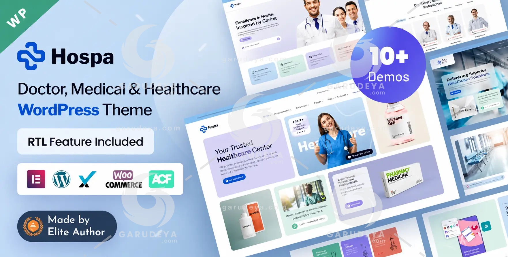 Hospa – Doctors, Medical Clinic & Hospital WordPress Theme