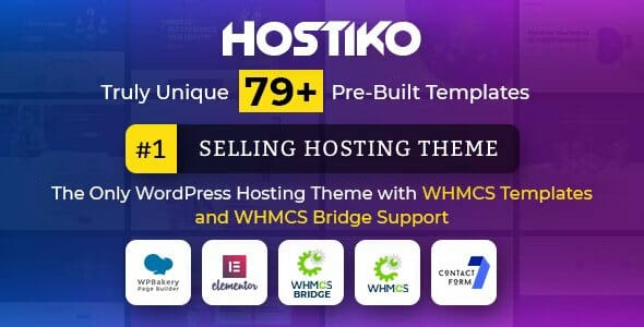 Hostiko WordPress WHMCS Hosting Theme