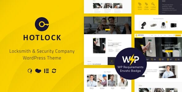 HotLock - Locksmith & Security Systems WordPress Theme + RTL