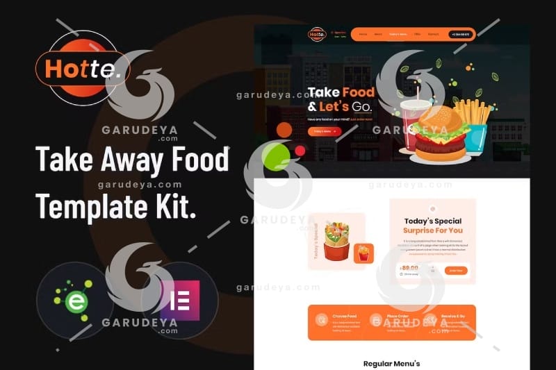 Hotte – Take Away Food Elementor Template Kit