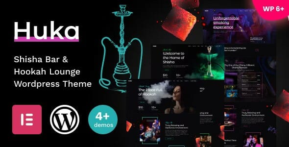 Huka – Shisha Bar & Hookah Lounge WordPress Theme