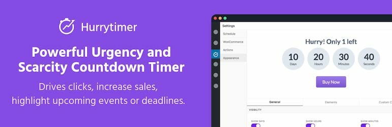 HurryTimer PRO - Scarcity and Urgency Countdown Timer for WordPress