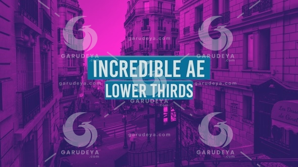 Incredible AE Lower Thirds – Videohive 19367980