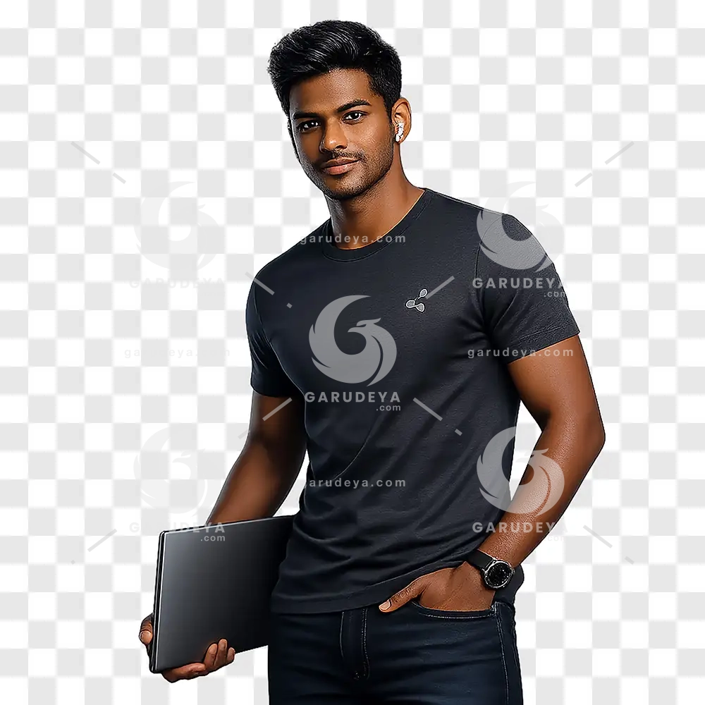 Indian Software Engineer Man PNG