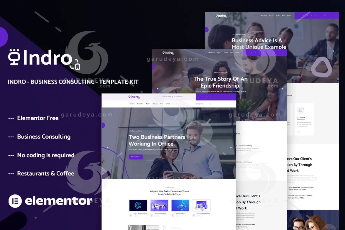 Indro – Business Consulting Elementor Template Kit