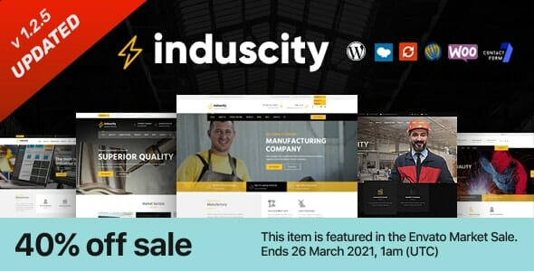 Induscity - Factory and Manufacturing WordPress Theme