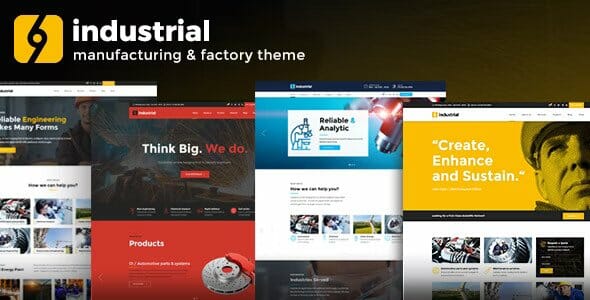 Industrial – Corporate, Industry & Factory WordPress Themes