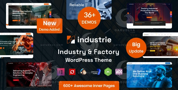 Industrie – Factory & Industry WordPress Theme