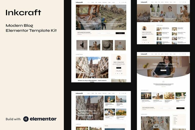 Inkcraft – Modern Blog & Magazine Elementor Pro Template Kit