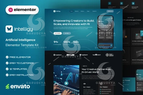 Intelligy – Artificial Intelligence Elementor Template Kit