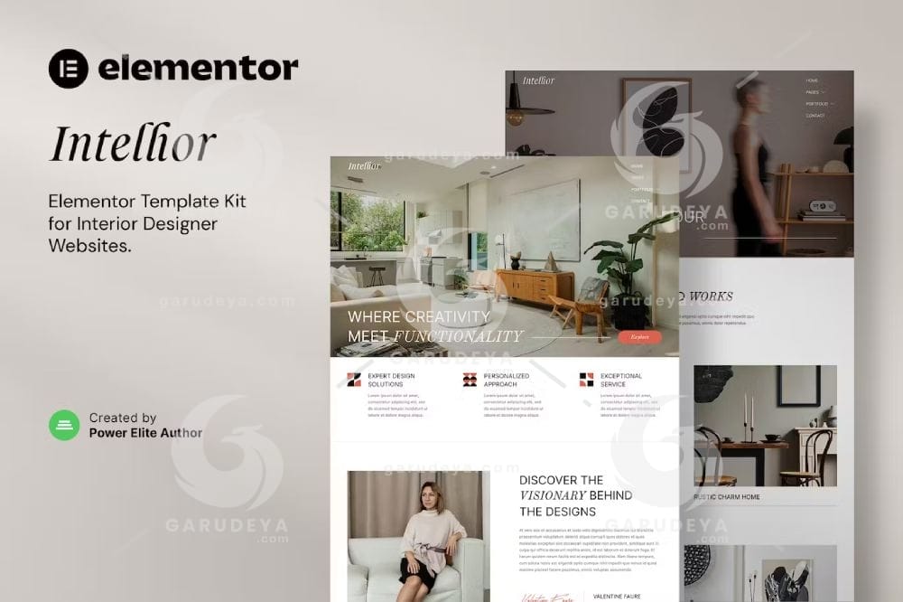 Intellior – Interior Designer & Architect Elementor Template Kit