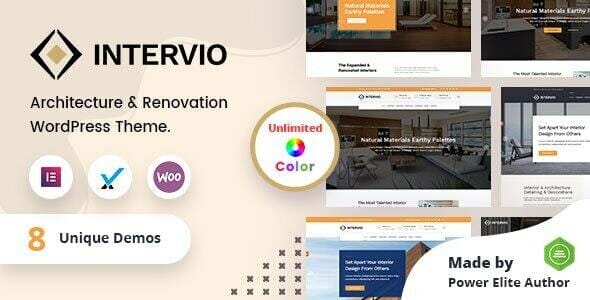 Intervio – Interior and Architecture WordPress Theme + RTL