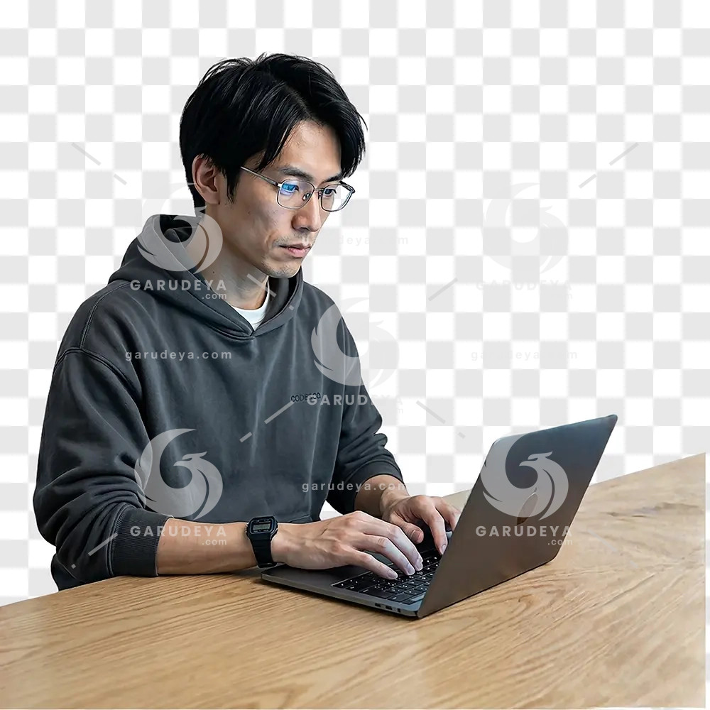 Japanese Male Programmer Transparent PNG