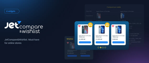 JetCompareWishlist For Elementor WordPress Plugin