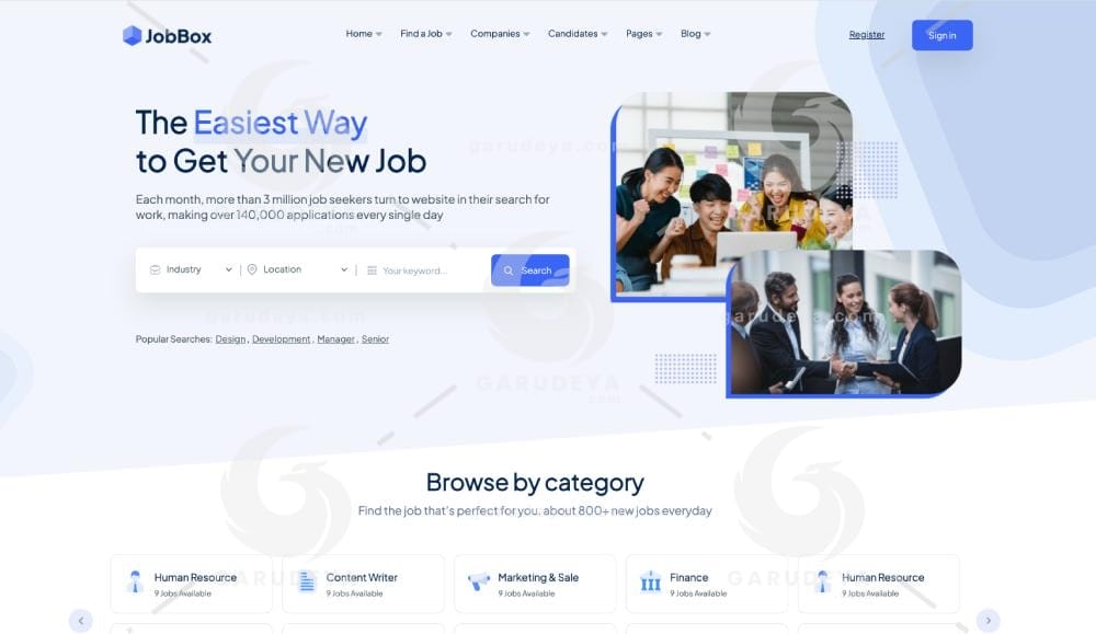 JobBox – Laravel Job Portal Multilingual System demo