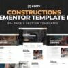 KRAFTY - Construction & Industry Elementor Template Kit