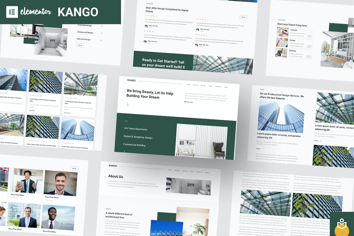 Kango – Architecture Elementor Template Kits