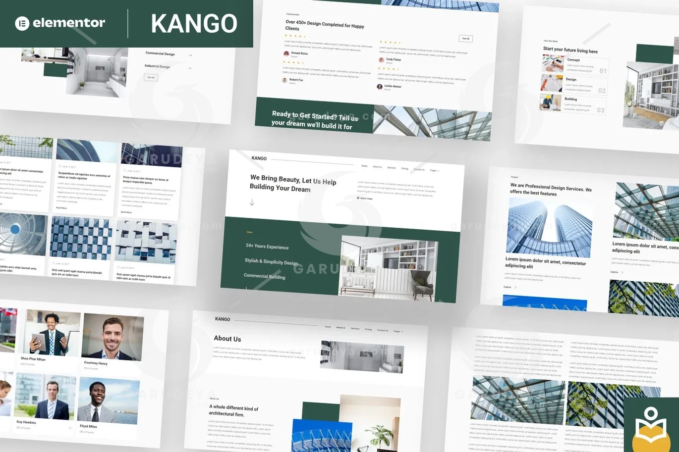 Kango – Architecture Elementor Template Kits