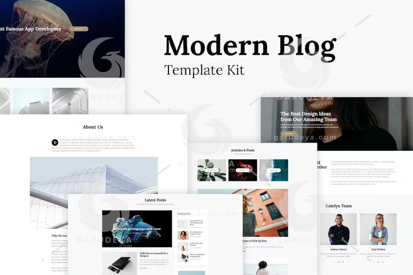 Katelyn - Modern Blog Template Kit