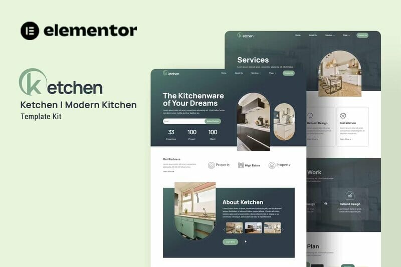 Ketchen – Modern Kitchen Elementor Template Kit