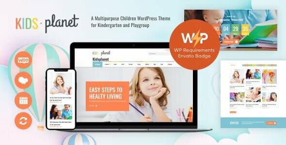 Kids Planet - A Multipurpose Children WordPress Theme for Kindergarten and Playgroup