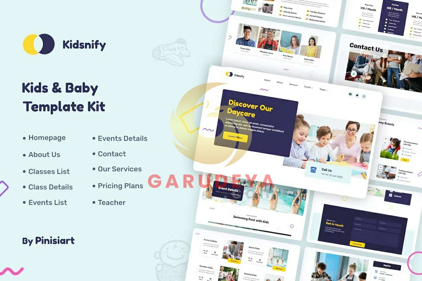 Kidsnify – Kindergarten & Preschool Elementor Template Kit