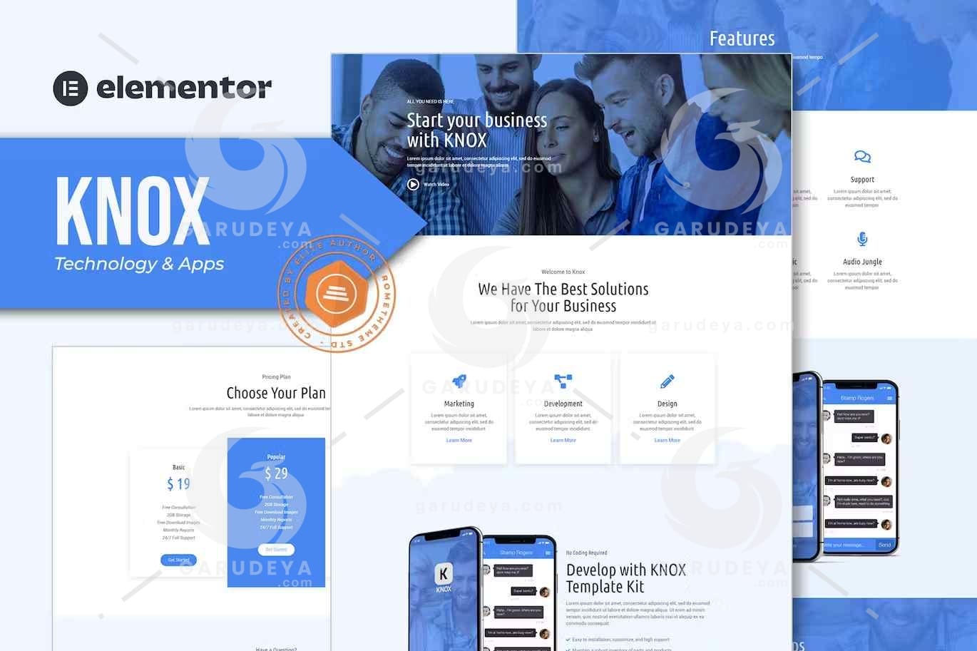 Knox – Technology & Apps Template Kit