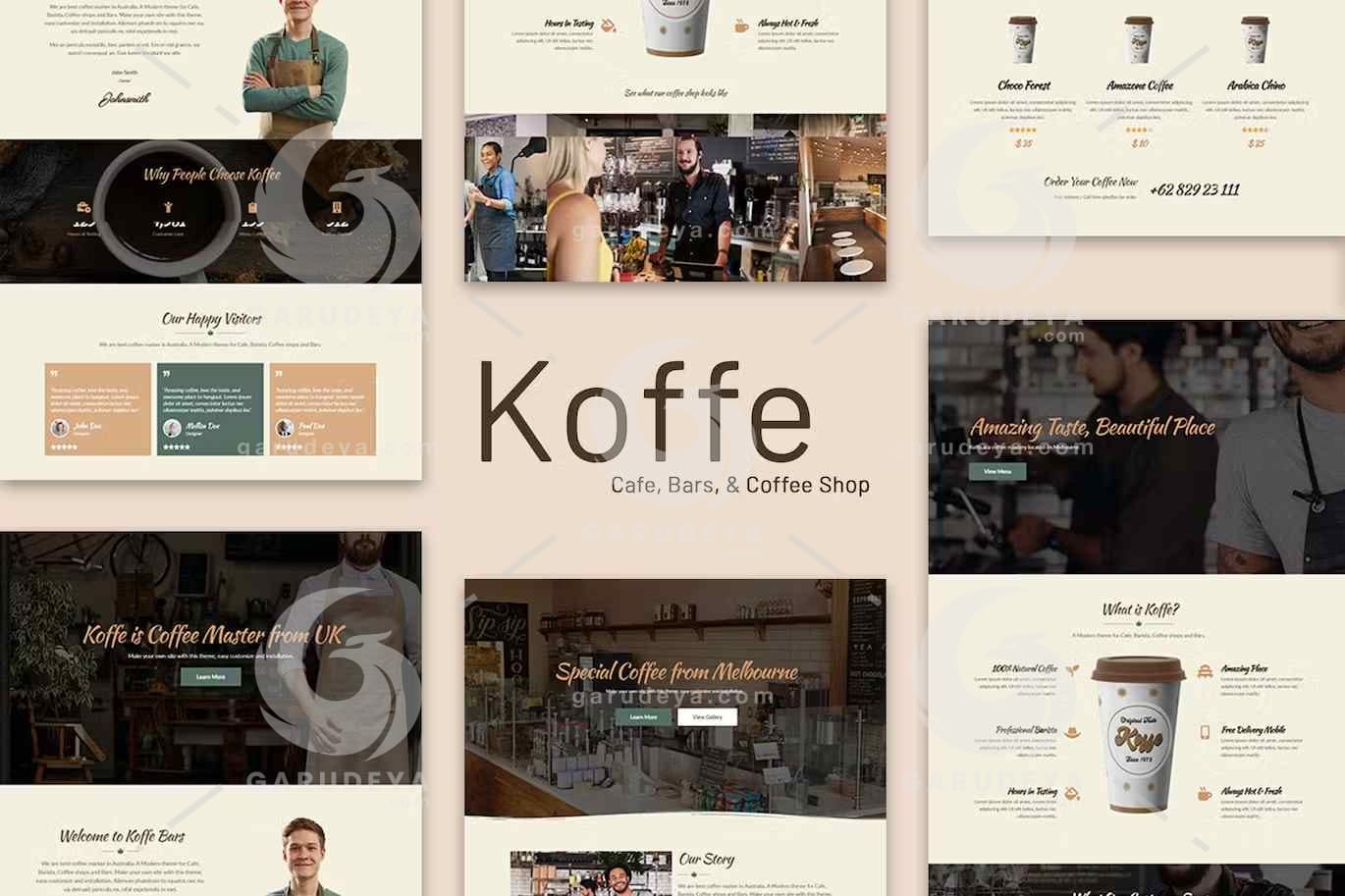 Koffe – Cafe & Coffee Shop Template Kit