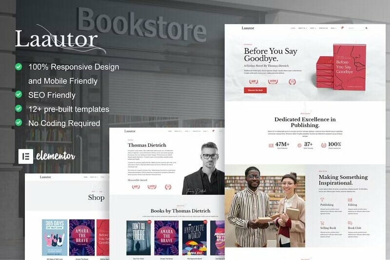 LaAutor – Author & Publisher Elementor Template Kit