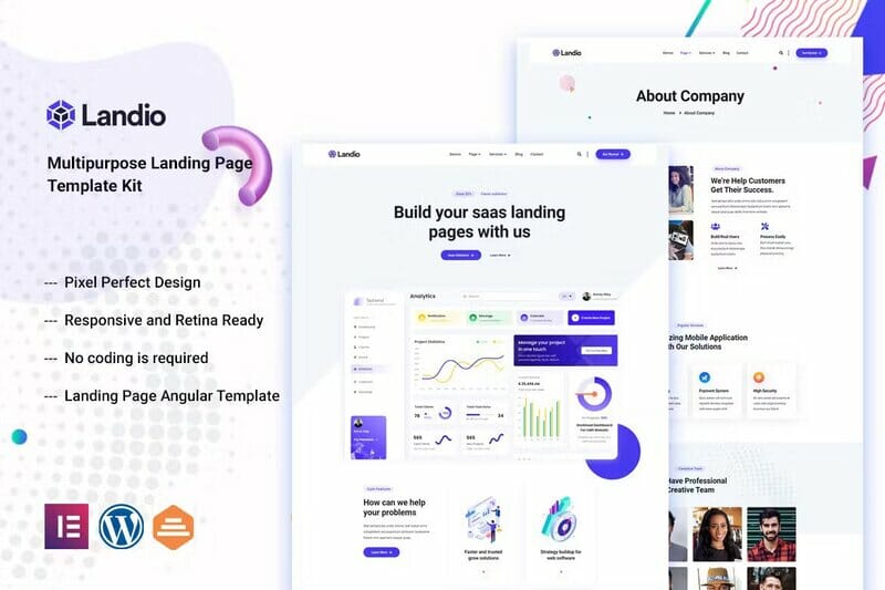 Landio – Multipurpose Elementor Template Kit