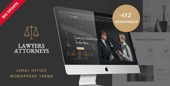 Lawyer Attorneys – Law Firm Office WordPress Theme