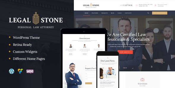 Legal Stone - Lawyers & Attorneys WordPress Theme