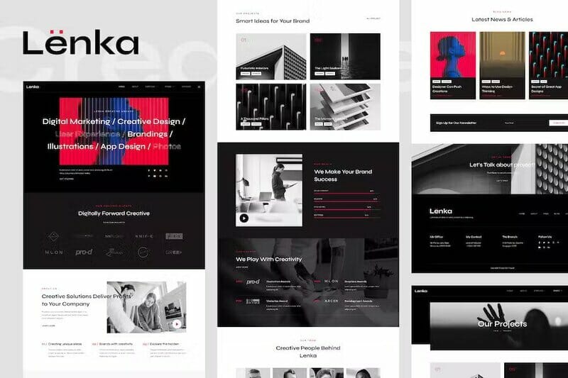 Lenka – Creative Digital Agency Elementor Template Kit